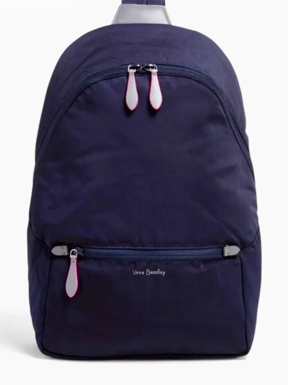 NWT Vera Bradley Midtown Convertible Backpack navy shoulder preppy minimalist